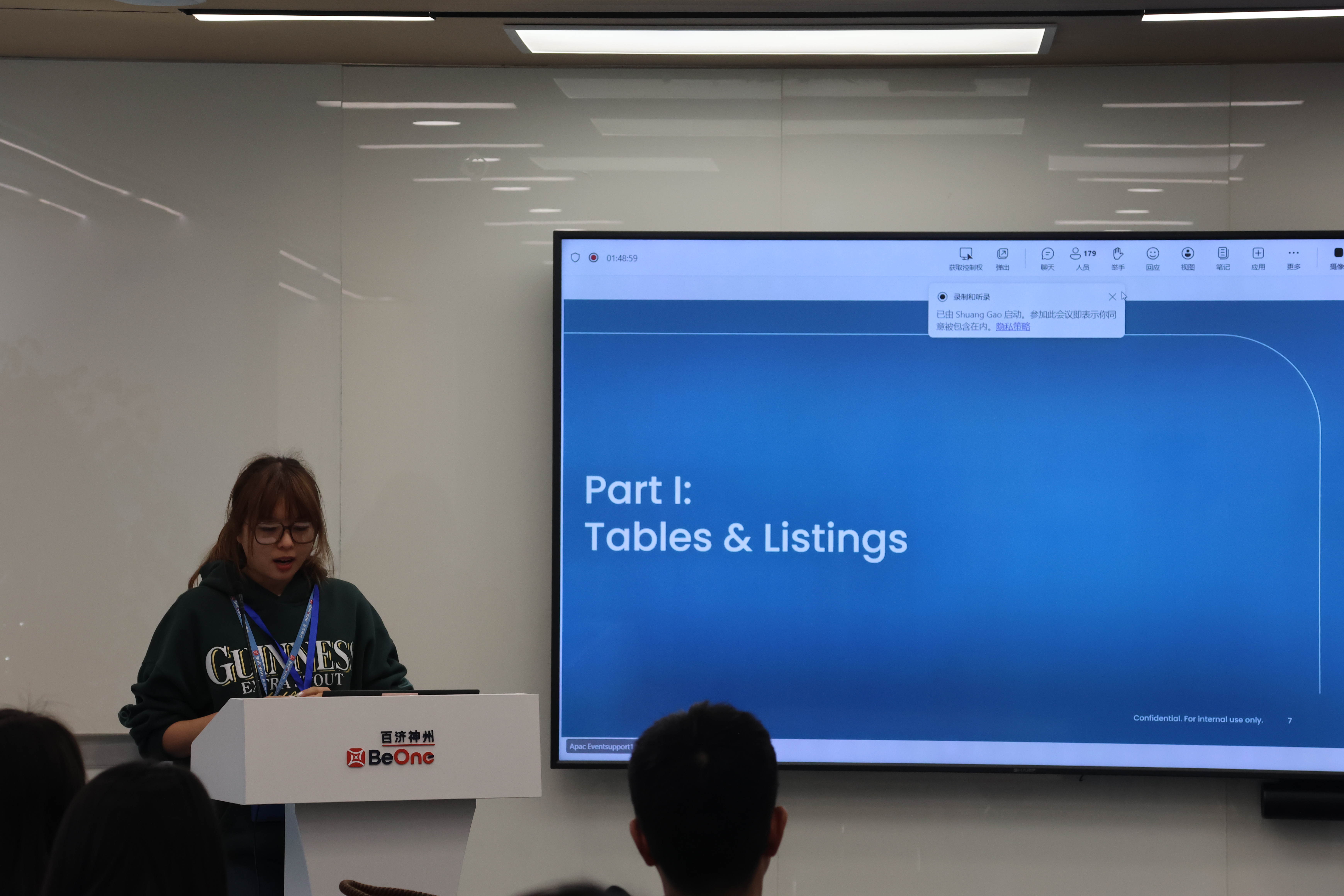 Meeting room view with presentation and attendees at China PharmaRUG 2026